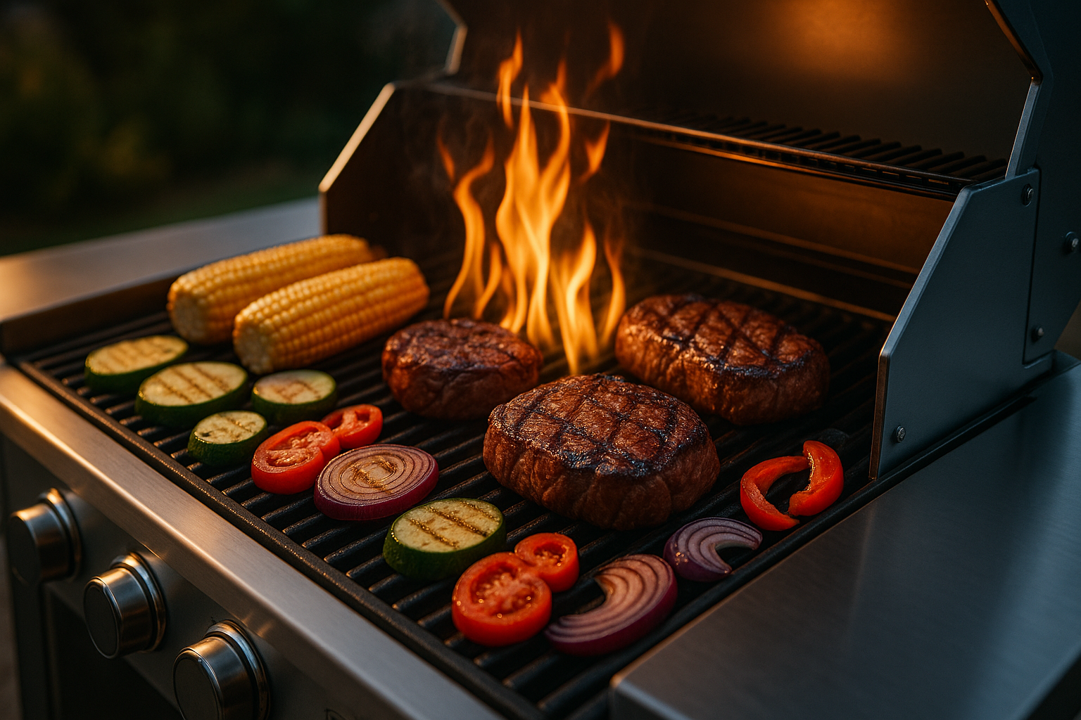 Professional grilling banner
